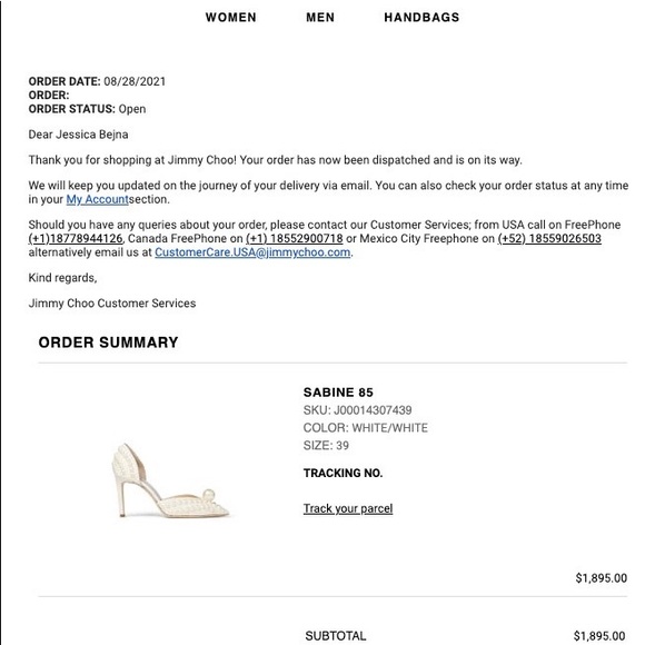 Jimmy Choo, Sabin 85-White Satin Pumps w/ All-Over Pearl Embellishment. Size 39 - Picture 3 of 10